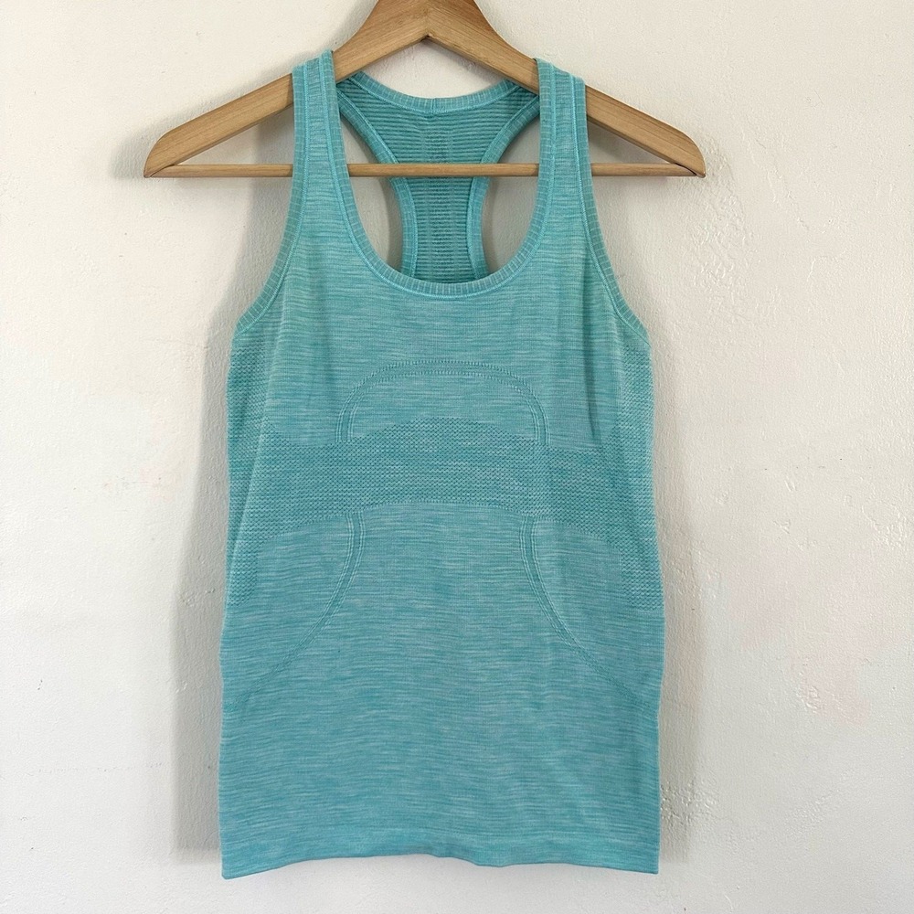 Lululemon Swiftly Tech Sleeveless Racerback Tank Green Size 6 Fitness Gym